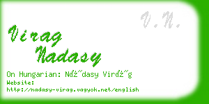 virag nadasy business card